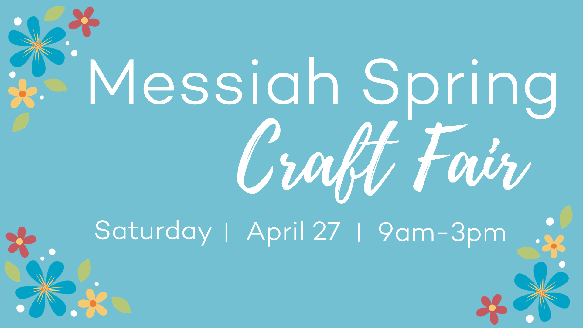 Messiah Craft Fair April 27